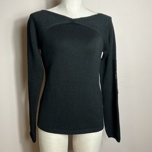 Esteve Sita Murt Black Long Sleeve Merino Sweater size 42- US Small- Medium